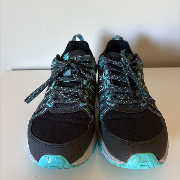 ASICS Women's Gel-Venture 7 Black and Blue Shoes - Picture 3 of 10